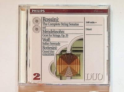 Rossini Mendelssohn Wolf Bottesini I Musici DUO 2CD Philips Classics 1997