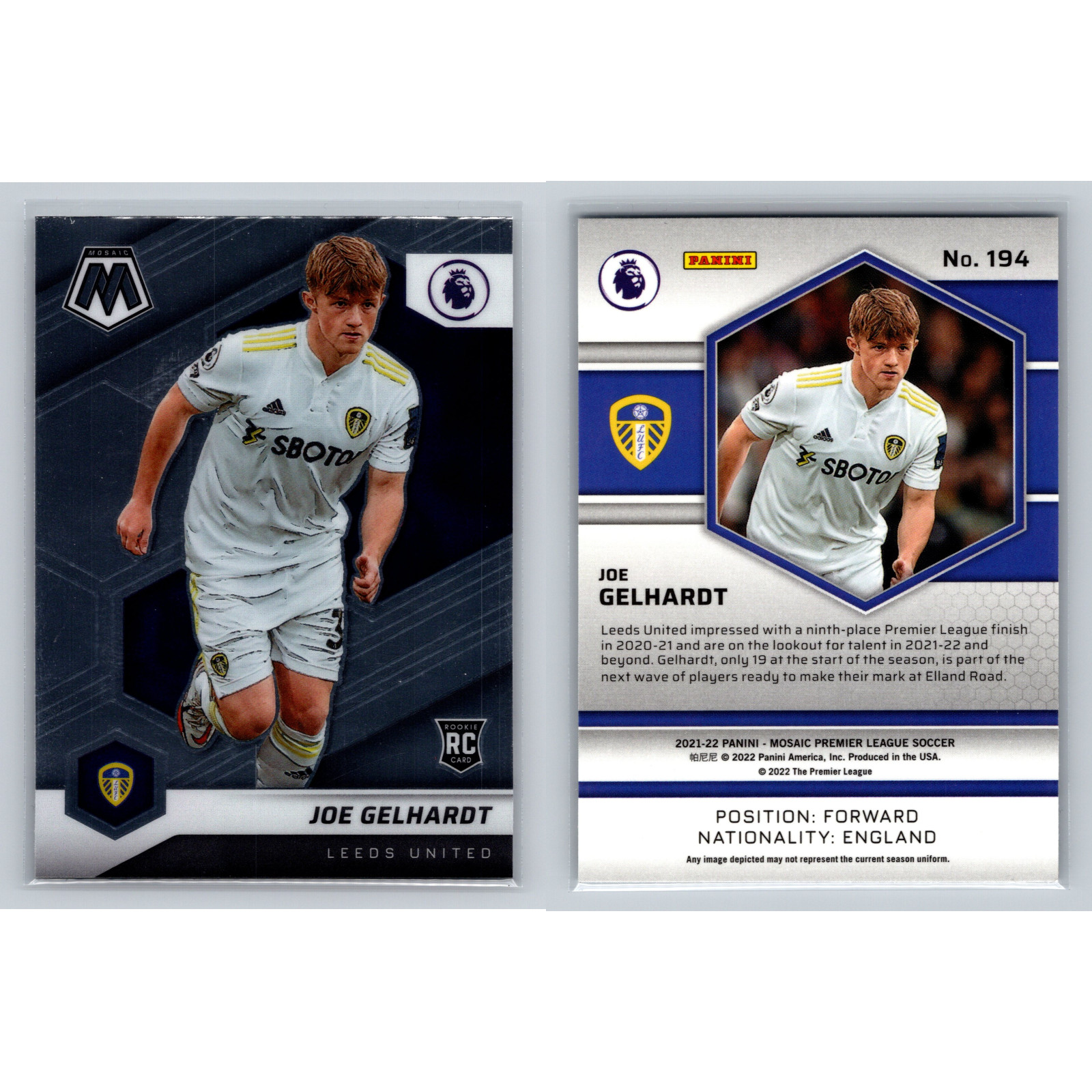 Leeds United Lot Panini Topps Rookie RC Prizm Mosaic Select Insert Parallel 18ct view 5