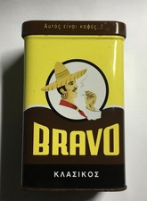 Alte Kaffee Vorratsblechdose Griechische BRAVO Kaffee