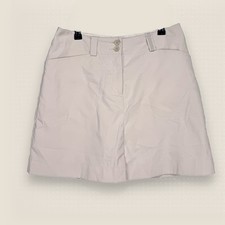 Nike Tech Golf Skort Skirt Women Size 4 Beige Khaki Dri-Fit Wicking Performance