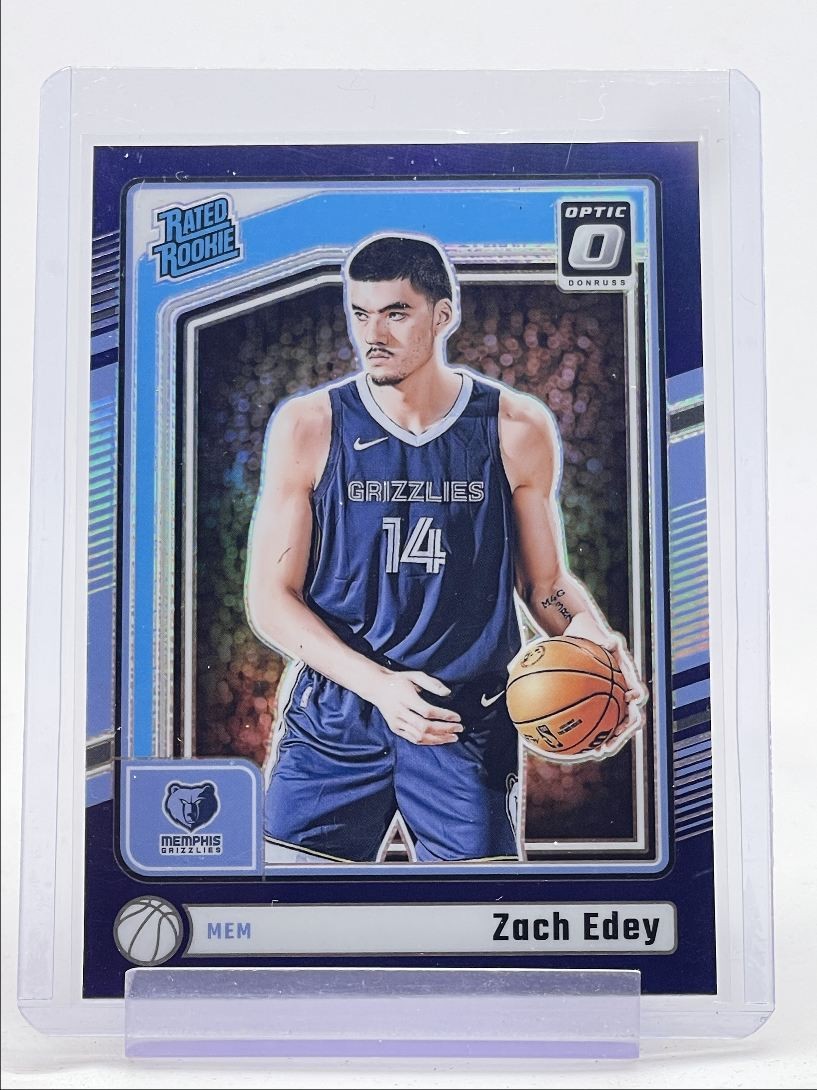 ZACH EDEY 2024-25 DONRUSS OPTIC RATED ROOKIE PURPLE PRIZM #288 RC Q4517