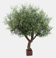 Artplants Kunst Olivenbaum Fulberta Mit FrüChten, Kunststamm, GrüN, 210Cm