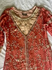 MAKE OFFER Indian Heavy Anarkali Long Gown - Ethnic And Party Wear SIZE Medium