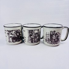 Set Of 3 Collectible Strawberry Shortcake Mugs Vintage Made In Japan Rare