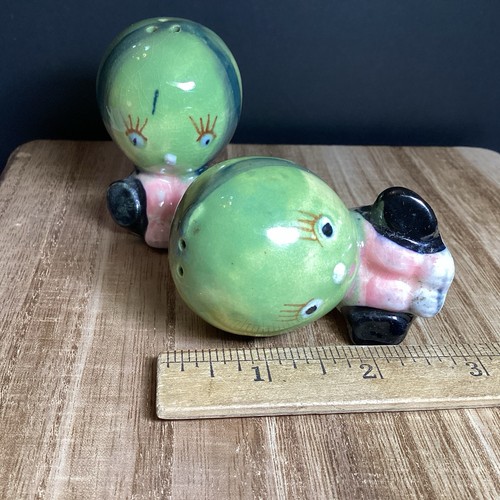 Coctelera de sal antropomórfica con cabeza de melón Japón vintage tapón de corcho de 2 pulgadas - Imagen 8 de 11