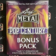 2026 LEAF METAL POP CENTURY SEALED BONUS PACK - 2 1/1 PROOFS OR PRINTING PLATES