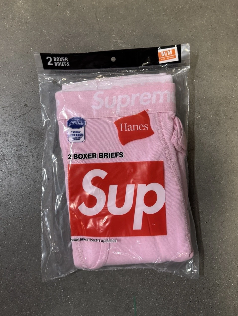Boxer slip rose suprême Hanes taille M !