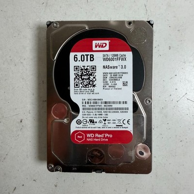 Western Digital Red Pro 6TB 128MB Cache Sata NASware 3.0 Internal Hard Drive
