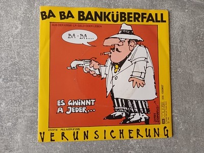 7'' Vinyl Single Erste Allgemeine Verunsicherung EAV Ba Ba Banküberfall  1985