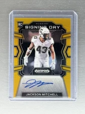 2024 Panini Prizm Draft Picks Jackson Mitchell #SD-JML Signing Day Gold #/10