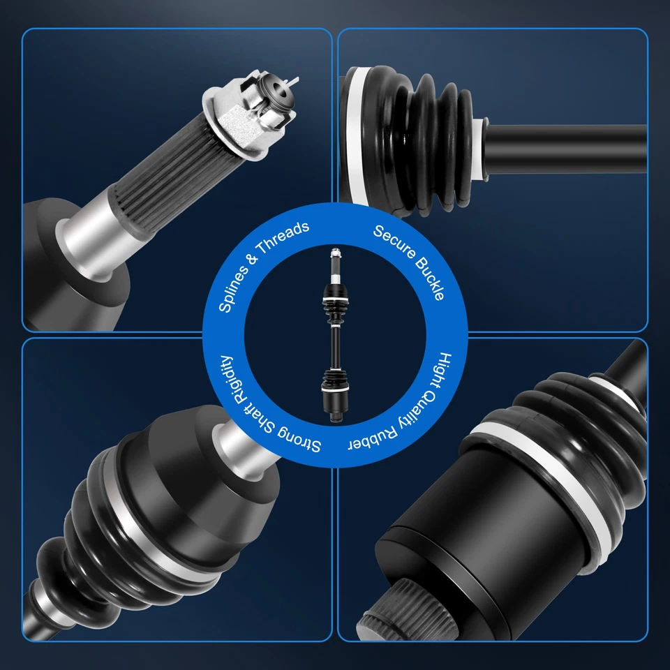 For 2007-2012 Polaris Sportsman 800 Complete CV Joint Axle Front Rear Left Right - Imagem 3 de 4
