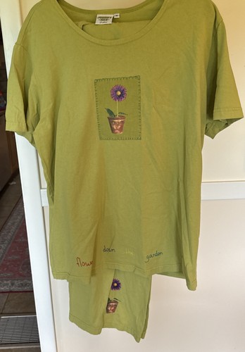 Vintage Johnny Was 2 Piece 90’s Boho Teeshirt And Pants