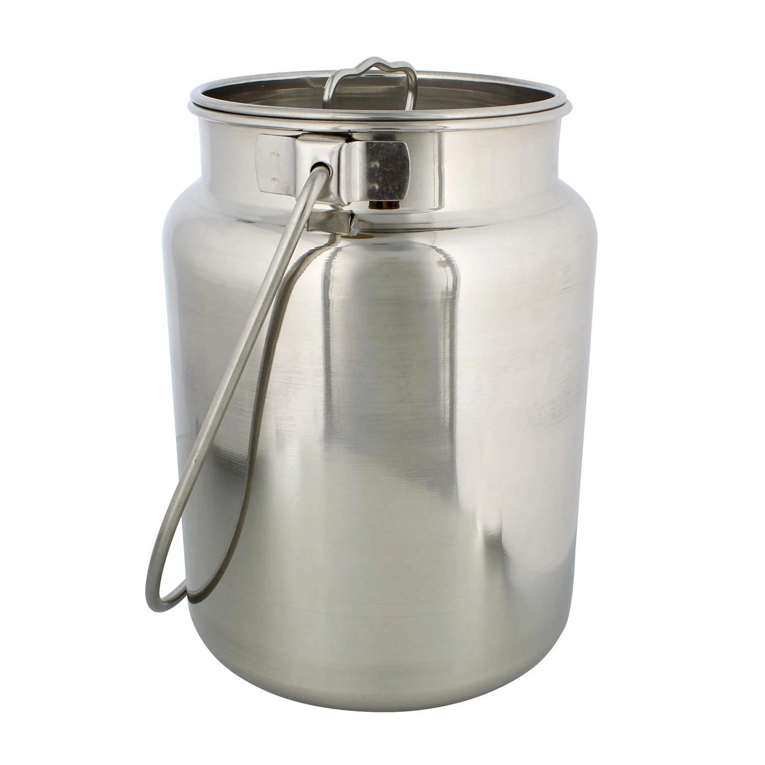@ Stainless Steel Rustic Milk Can With Lid 2.5 Liter 658 Gm I521