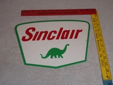 VINTAGE SINCLAIR W/ DINO THE DINOSAUR 12" METAL GASOLINE & OIL SIGN! PUMP PLATE!