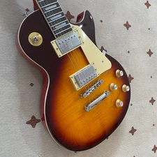 Flame Maple Top LP Electric Guitar sunburst solid body rosewood fretboard