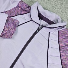 prAna Jacket Womens Medium Purple Full Zip Lightweight Colorblock Outdoor Yoga