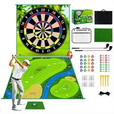 70"x70" Double Sided Golf Chipping Game Golf Hitting Mat  Golf Practice Mat Kit