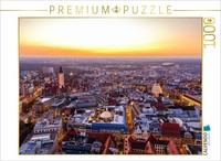 Calvendo Puzzle Sunset Over Leipzig | 1000 Pieces, Finished Size 25.2 × 18.9 In