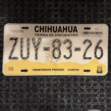Original Auto Kennzeichen Nummernschild Mexiko 🇲🇽 Chihuahua