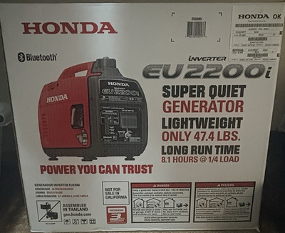 #ad Honda EU2200i Super Quiet Generator Lightweight 47.4 lbs R280 Red New $950.00