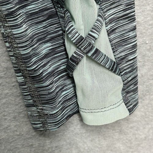 Champion Mint Green Black Capri Leggings Women's Size XL Athleisure Mesh Detail - Picture 7 of 14