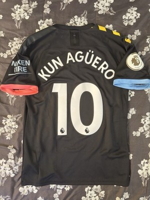 2019/20 Puma Manchester City Kun Aguero Player Issue Away Jersey