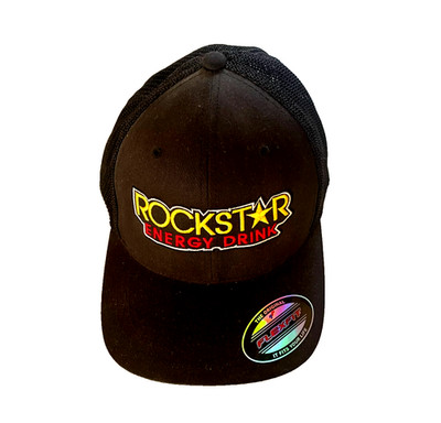 Rockstar Energy Snap Back  Cap Kappe Energy Basecap Mesh Flex limited