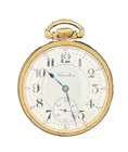 Antique Hamilton 10kt GF 50mm Pocket Watch, 21 Jewel Movement, Running Condition — photo 1