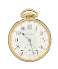 Antique Hamilton 10kt GF 50mm Pocket Watch, 21 Jewel Movement, Running Condition