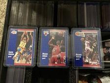 1991-92 Fleer - Micheal Jordan #29 Magic Johnson #100 Micheal Jordan Leaders 220
