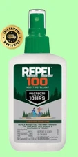 Repel 100 Insect Repellent with DEET, 10 Hour Protection, 4-Fluid Ounces ...
