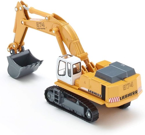 siku 1874, Liebherr Hydraulic Excavator, 1:87, Metal/Plastic, Yellow, Movable ex - Picture 4 of 7