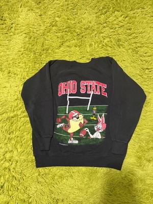 Vintage 90s Ohio State Taz-Bugs Bunny-Duffy Duck Graphic Sweatshirt Women s L