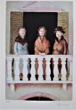 Antonio Bueno - litografia originale, firmata e pubblicata.