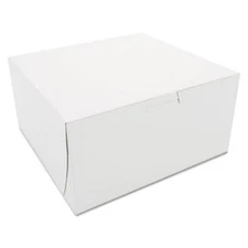 Southern Champion Tray SCH0941 Non-window Bakery Boxes, 8 X 8 X 4, White,
