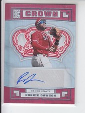 2022 Panini Capstone Ronnie Dawson Crown Set Auto Cincinnati Reds C-RD