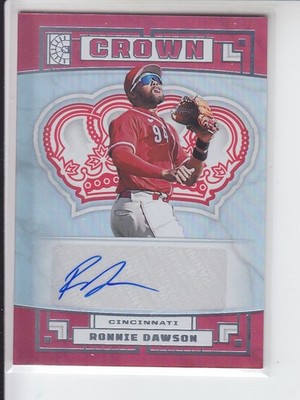 2022 Panini Capstone Ronnie Dawson Crown Set Auto Cincinnati Reds C-RD