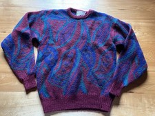 Vintage 1960s The Baggy Shag By Lord Jeff Fuzzy Mohair Wool Sweater Medium S USA