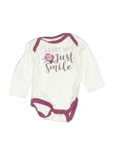 Chick Pea Girls Ivory Long Sleeve Bodysuit 0-3 Months