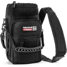 Black Utility Holster Pouch for Water Bottles and Outdoor Gear Adventure