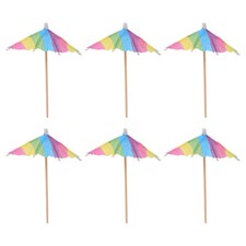 50PCS Cocktail Drink Umbrella Picks Drink Umbrella Pick Umbrella Cupcake Topper