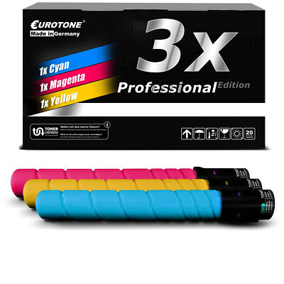 3x per Cartridge Eurotone for Konica Minolta Bizhub C454e '' 27.000/35.000 Sides
