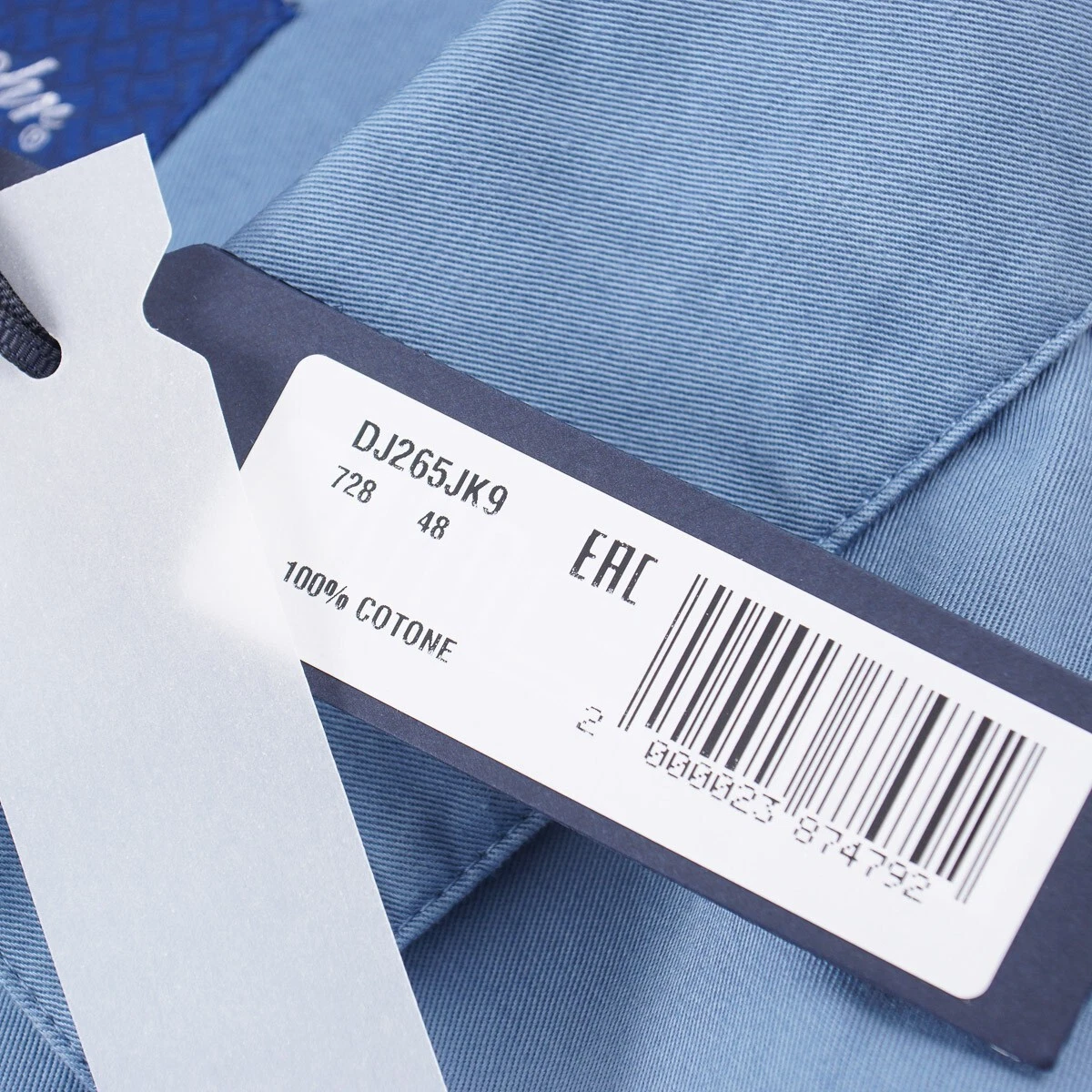 Drumohr Sky Blue Garment-Washed Cotton Casual Chore Jacket M (Eu 48) NWT image 5