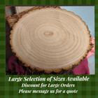 Natural Wood Log Slice 30cm Large Tree Slice Centerpiece