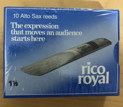 Rico Royal Alto Saxophone Reeds - 10 Pack - 1.5 strength  NEW/UNOPENED PACKAGE