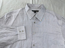 John Varvatos Ultra Lightweight Long Sleeve Button Front Sport Shirt. Size L EUC