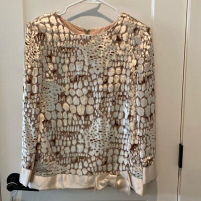 William Pearson Ladies Skirt/Top Combo.  Top is Cream and Brown.