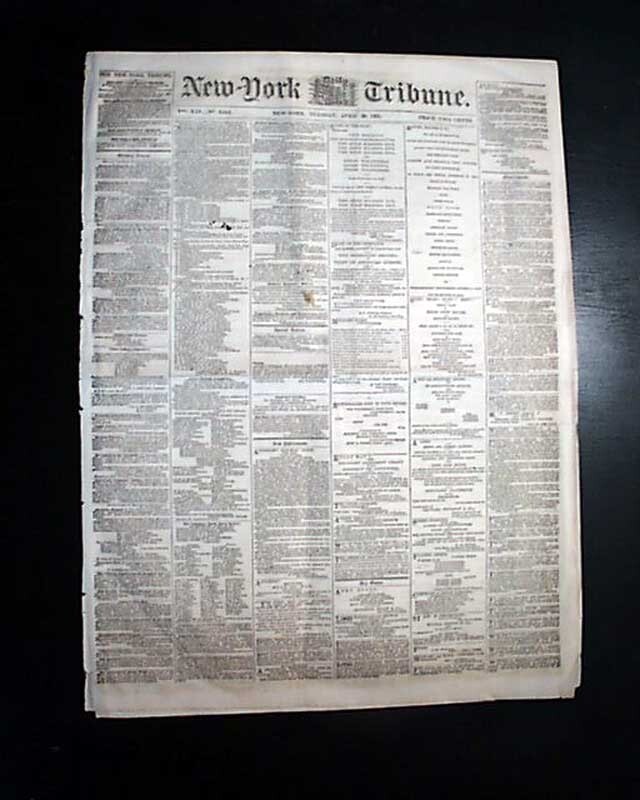 VIRGINIA SECESSION State Joins Confederacy Confederates 1861 Civil War Newspaper