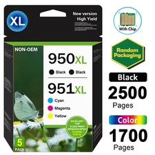 GATAPO® 5PK Ink for HP 950XL 951XL OfficeJet Pro 8600 8100 8630 8660 8640 8615