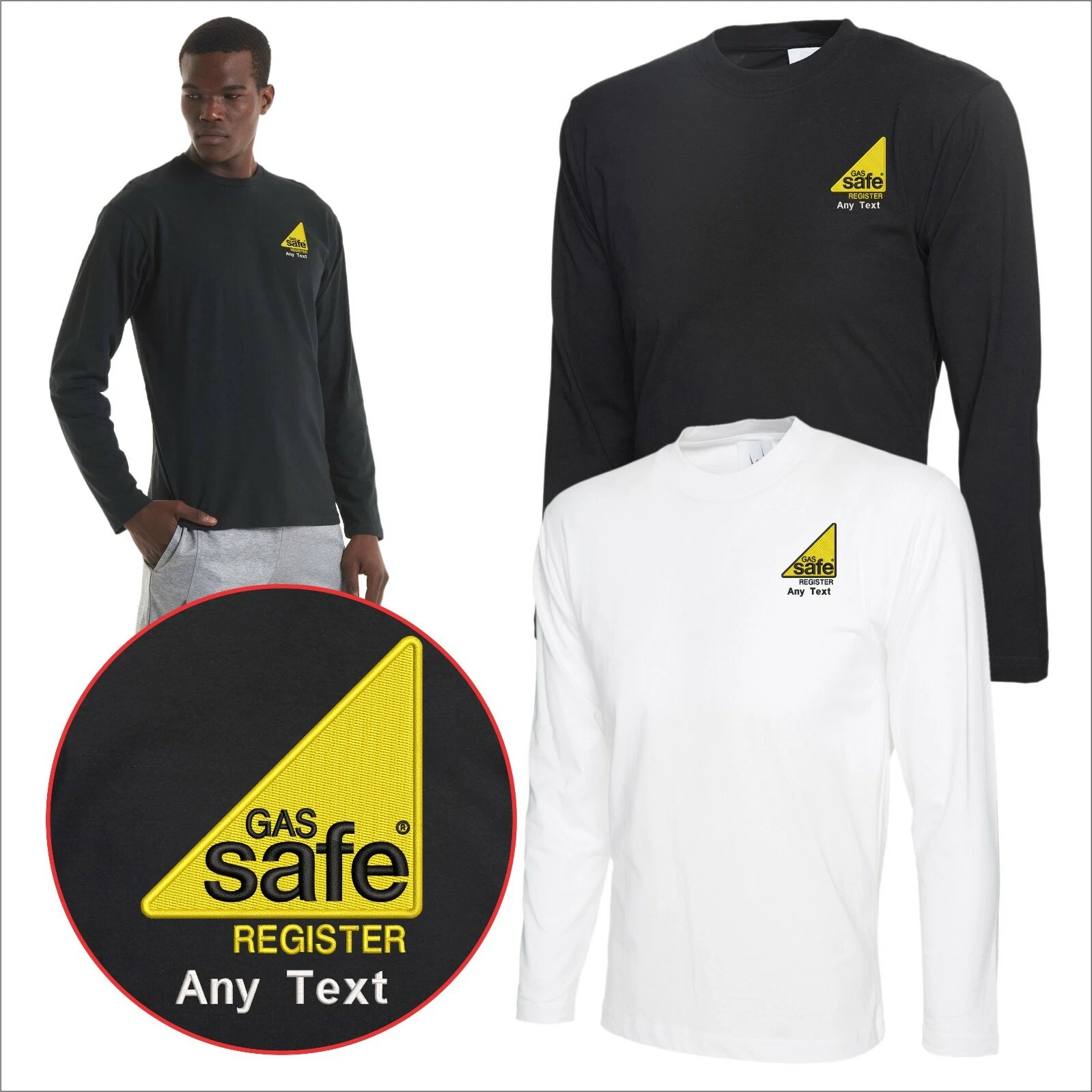 GAS SAFE REGISTER Embroidered T Shirts Gas Engineers Workwear Mens Uniform Tees
Opens in a new windo